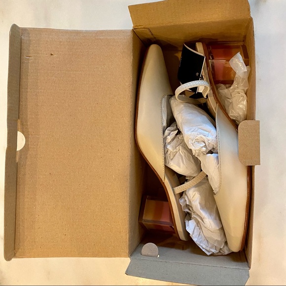 Mango Slingback BoneLeather/Lucite-color Collab - Picture 5 of 7